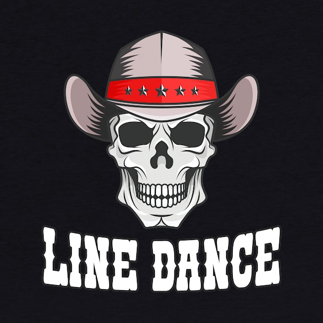 Line Dance Western Skull by Foxxy Merch